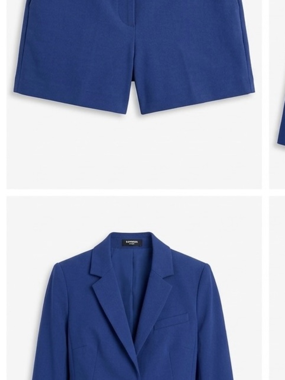 Express Editor Royal Blue Tailored Bottoms